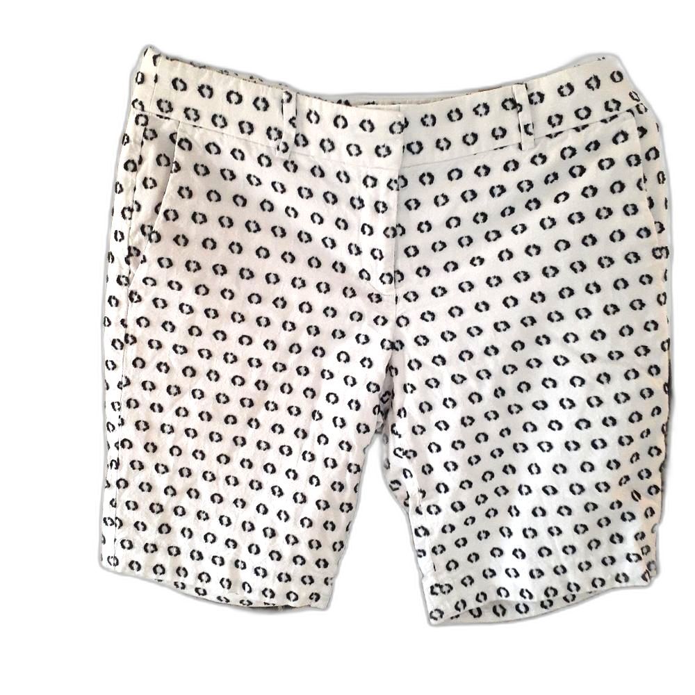 Ann taylor shorts 6 s m white bermuda summer shorts classic preppy quiet luxury